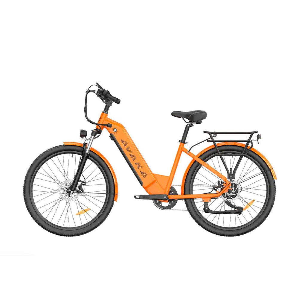 Avaka K200 electric urban commuting bike in orange