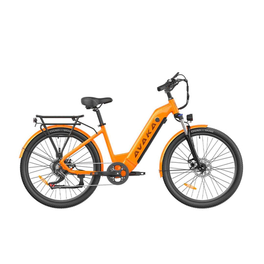 Avaka K200 electric urban commuting bike orange