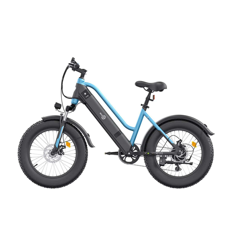 Bezior XF103 electric mountain bike in blue