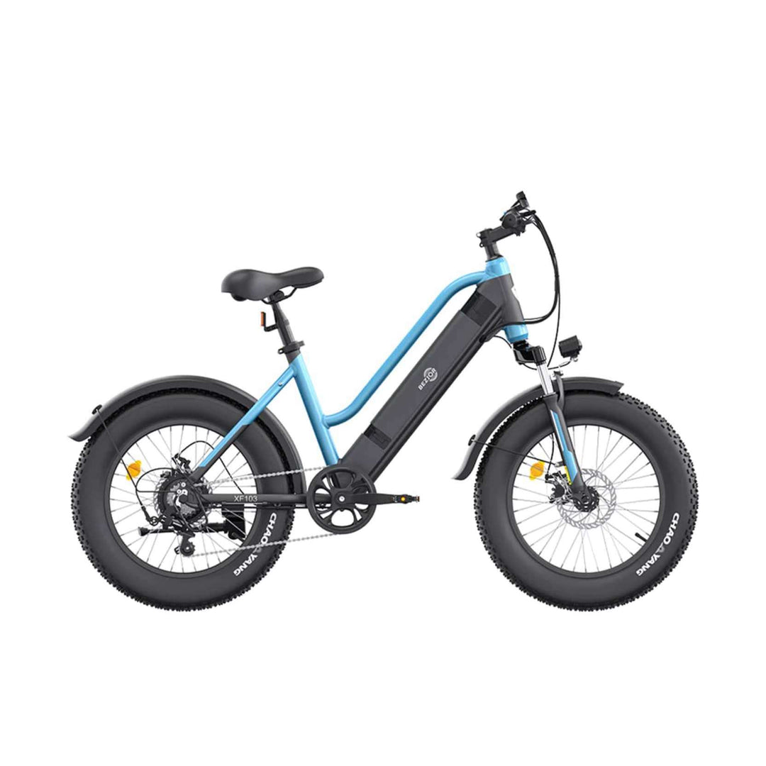 Bezior XF103 electric bike in blue