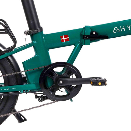 Hygge Virum Foldable Electric Bike pedals and frame