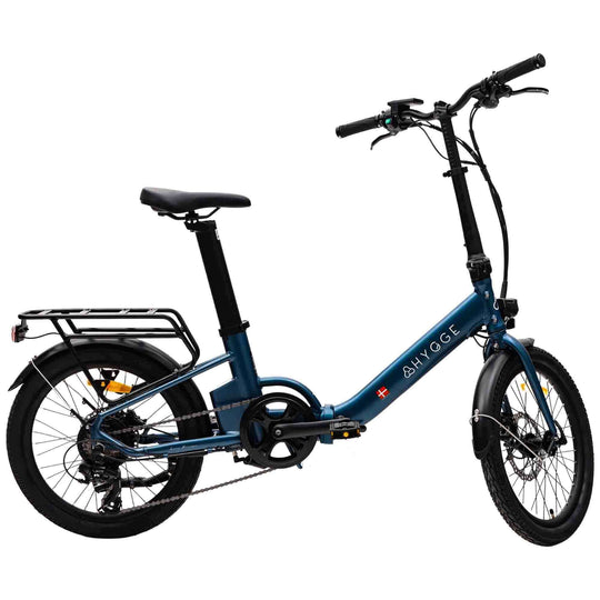 Hygge Virum Step Foldable Electric Bike in navy blue