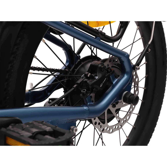Hygge Virum Step Foldable Electric Bike rear wheel and gears
