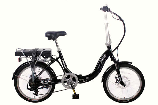 Dallingridge Oxford Electric Bike in Black with rear rack