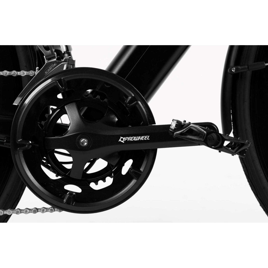 Avaris 3.6 electric bike black pedals