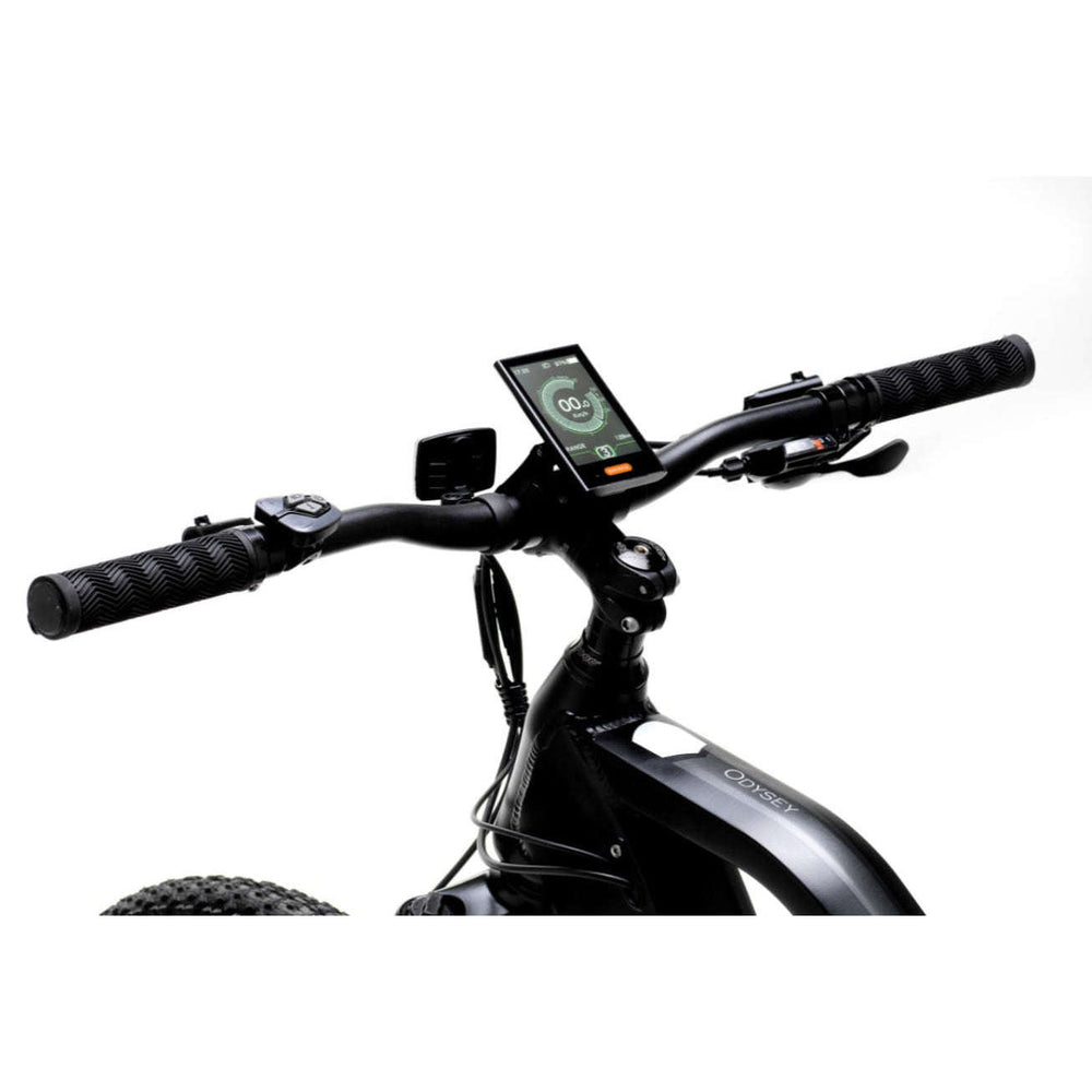 Avaris odysey electric mountain bike handlebars and display unit