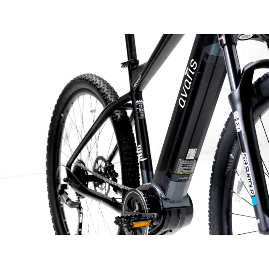 Avaris odysey electric mountain bike black frame