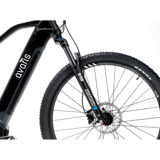 Avaris odysey electric mountain bike front wheel and brake disc