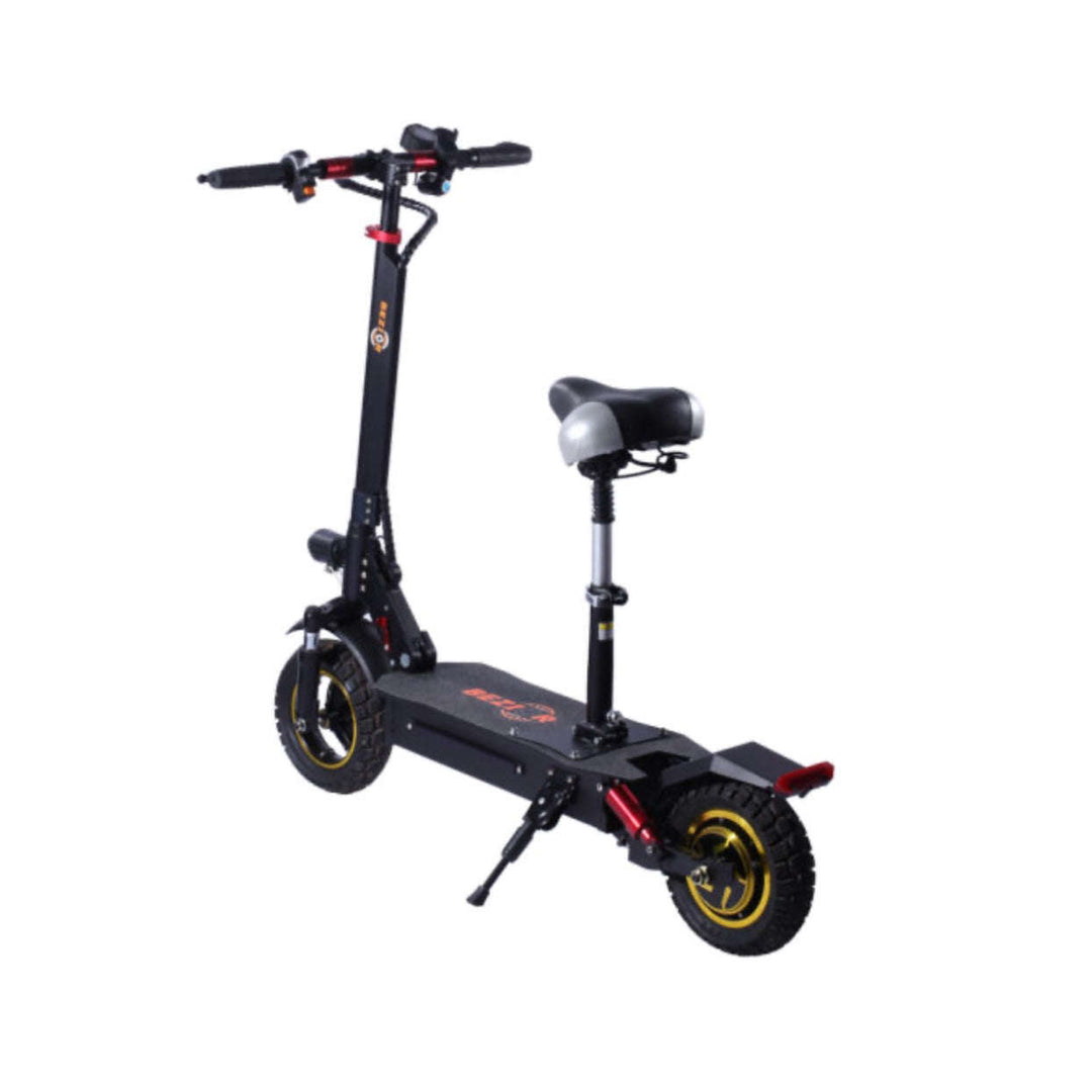 BEZIOR S1 electric scooter on stand