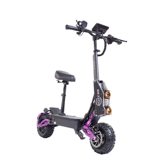 BEZIOR S2 pro electric scooter in black and purple