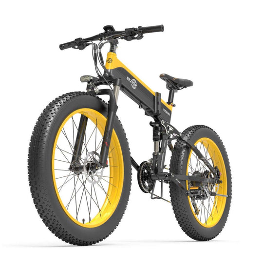 BEZIOR X1500 electric mountain bike in yellow