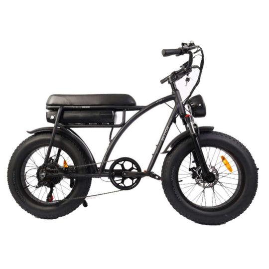 BEZIOR XF001 retro electric bike in black