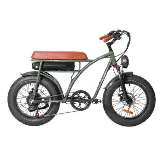BEZIOR XF001 retro electric bike in green