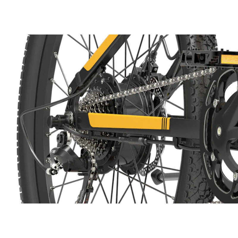 BEZIOR X500 pro electric mountain bike rear wheel and chain