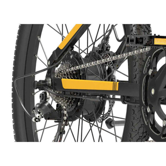 BEZIOR X500 pro electric mountain bike rear wheel and chain