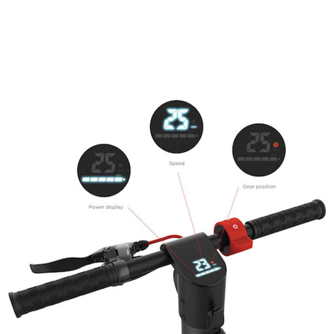 Cruzaa commuta electric scooter smart display unit and handlebars