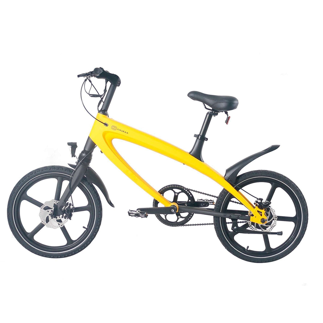 Cruzaa electric bike in solarbeam yellow