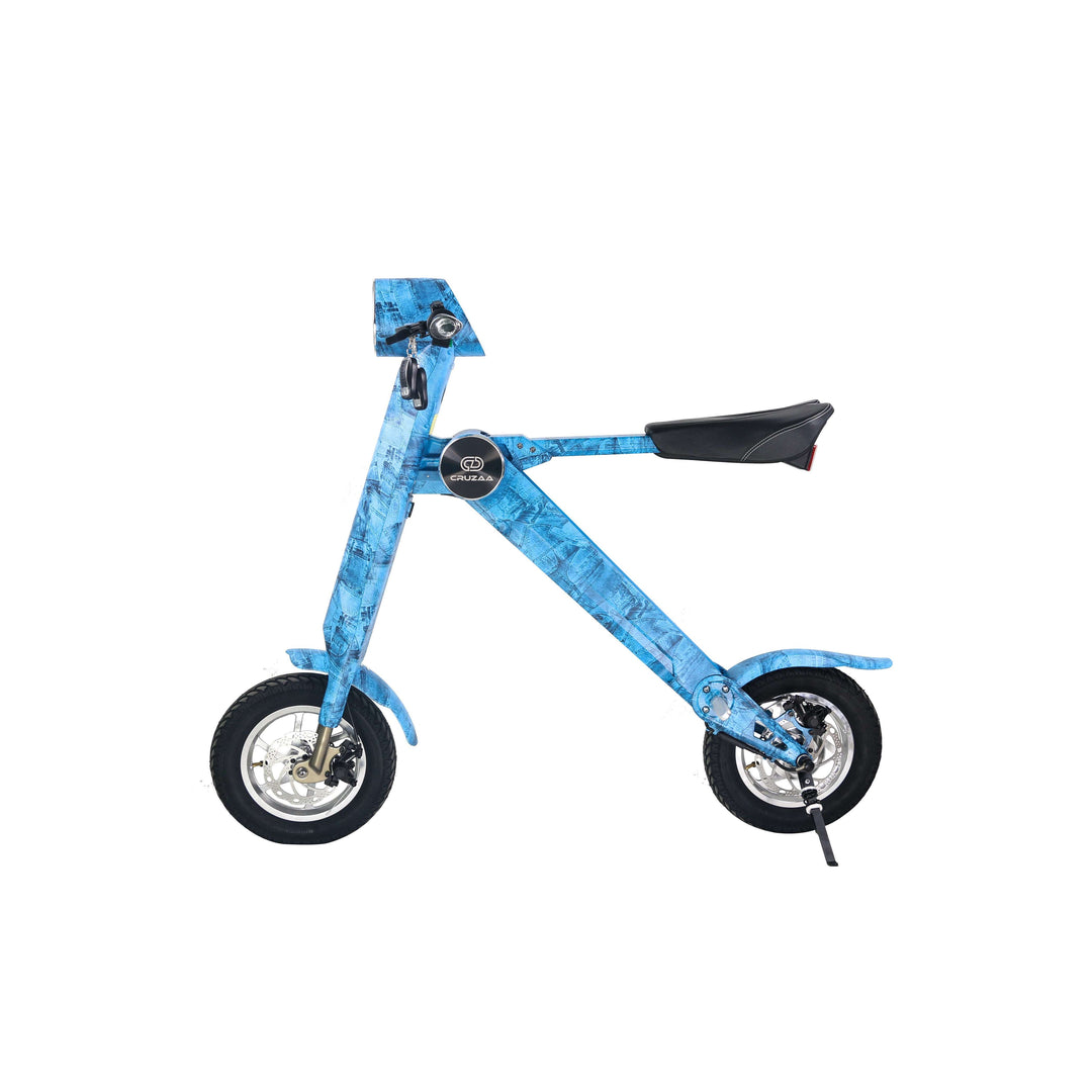 Cruzaa limited edition e-scooter in denim blue