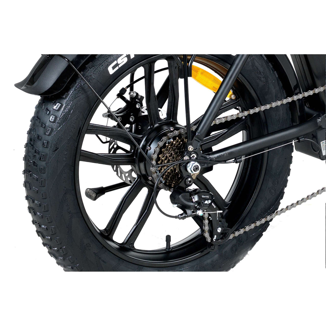 Hygge vester foldable electric bike rear wheel